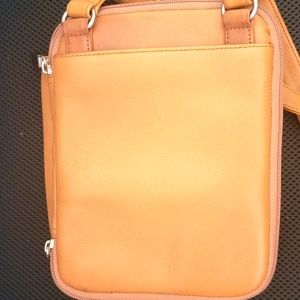 Boho Crossbody Unisex Black Leather Messenger Bag
